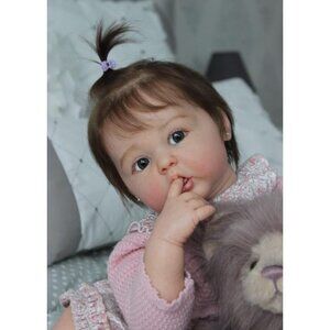 22-inch Open Eyes Reborn Baby Dolls Girls full-body vinyl Body 2.9 lbs Baby Girl